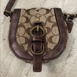 COACH logo crossbody bag